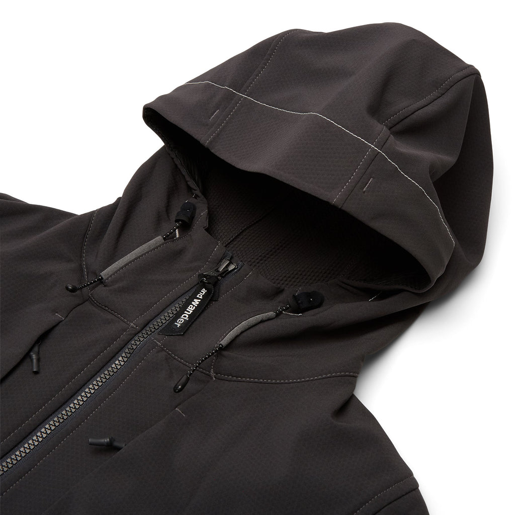 And wander 6 light stretch shell jacket (Charcoal) - Image 3