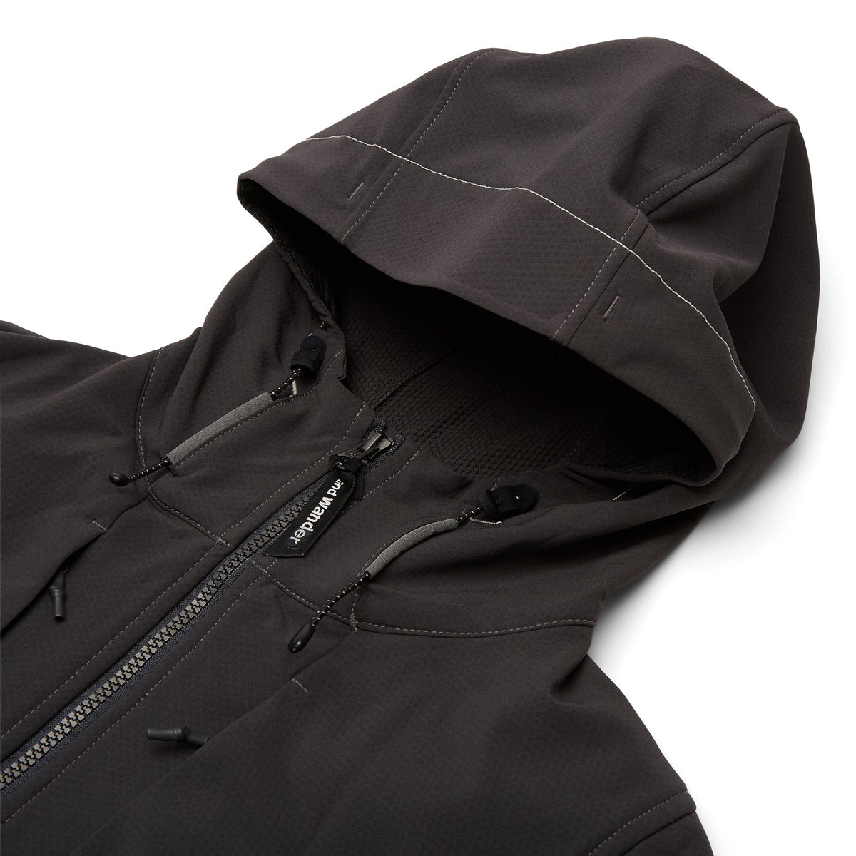 And wander 6 light stretch shell jacket (Charcoal) - Image 3
