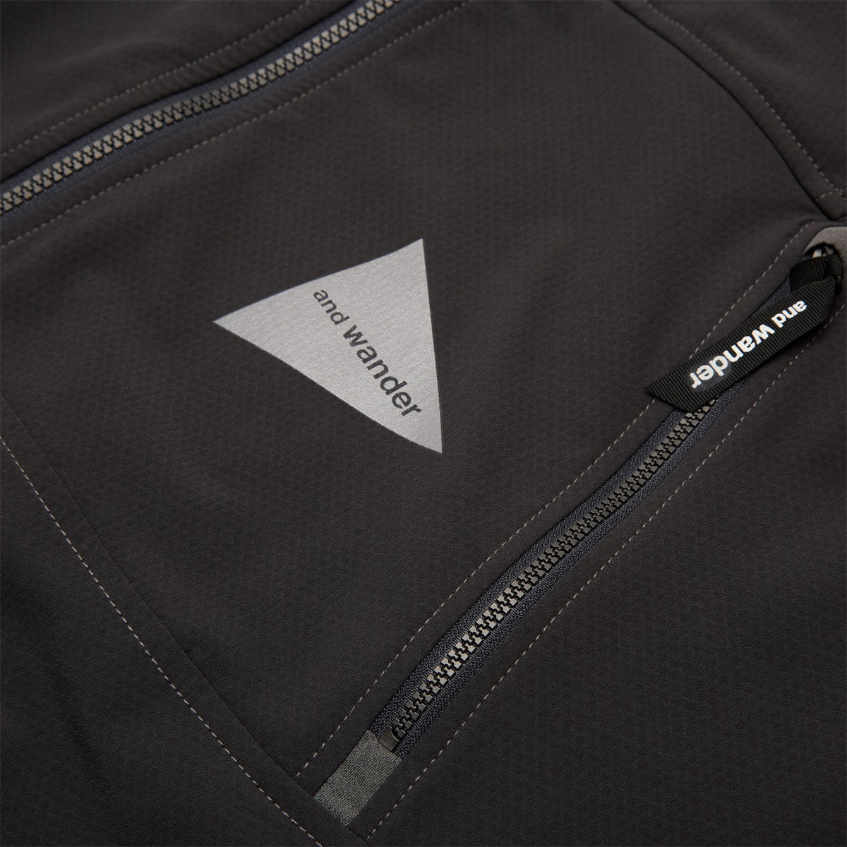 And wander 6 light stretch shell jacket (Charcoal) - Image 5