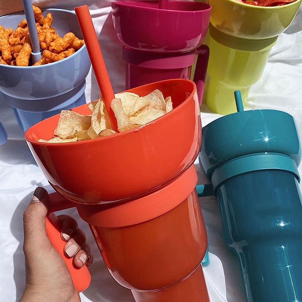 Snack & Sip Handle Straw Cup - Image 2