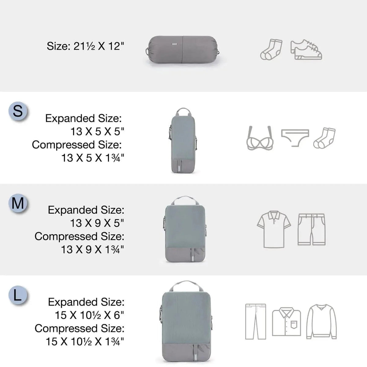 Compression Packing Cubes 6 PCS - Image 55