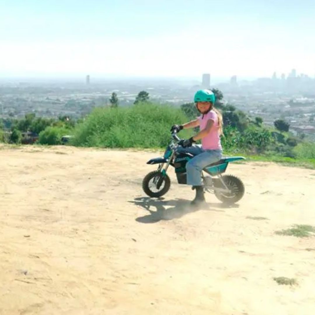 Razor - Dirt Rocket MX350 w/ 7 miles Max Operating Range and 14 mph Max Speed - Teal/Black - 15128045 - Image 12