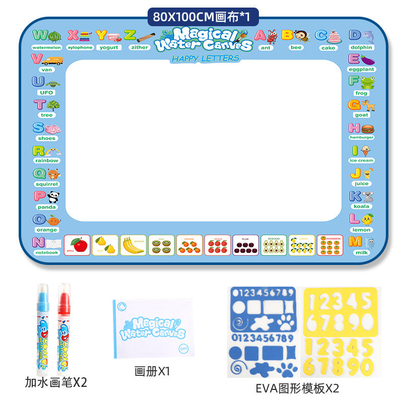 Magic Water Drawing Mat - 100X80CM Fruit