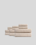 6+6 Waffle Bath Bundle - Bone