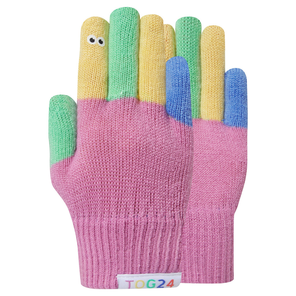 Adal Kids Shaun the Sheep Knit Gloves - Piglet Pink - Image 4