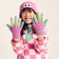 Adal Kids Shaun the Sheep Knit Gloves - Piglet Pink