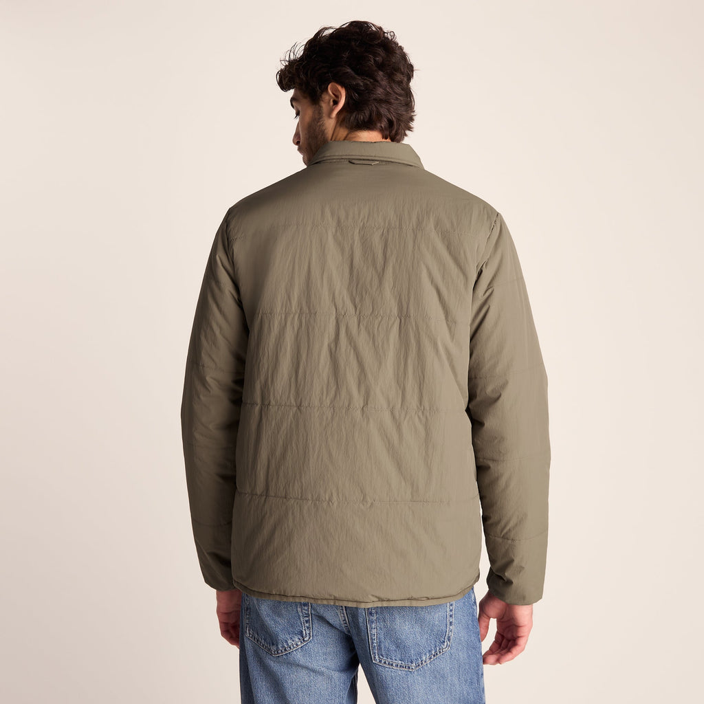 Adamson Mens Shower Resistant Insulated Shacket - Mushroom - Image 5
