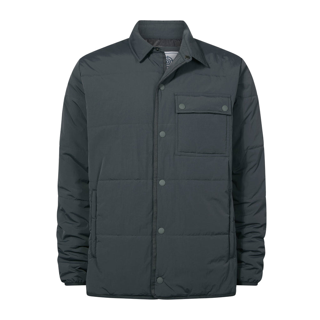 Adamson Mens Shower Resistant Insulated Shacket - Deep Slate - Image 9