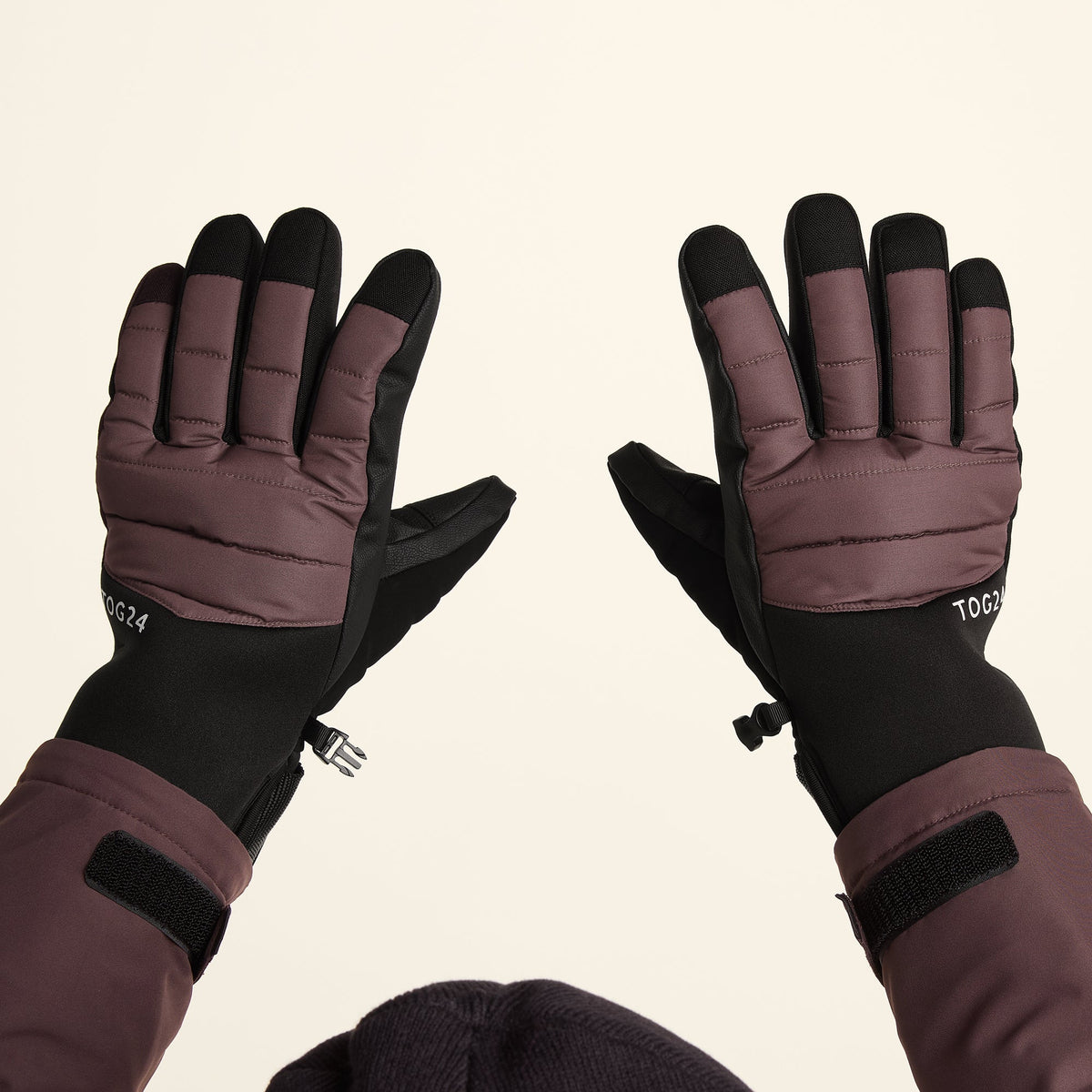 Adventure Waterproof Insulated Ski Gloves - Chocolate Brown - Image 2