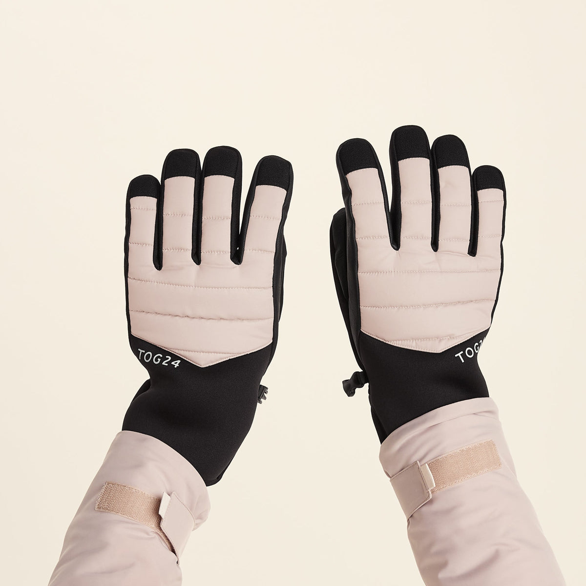 Adventure Waterproof Insulated Ski Gloves - Simply Taupe - Image 2