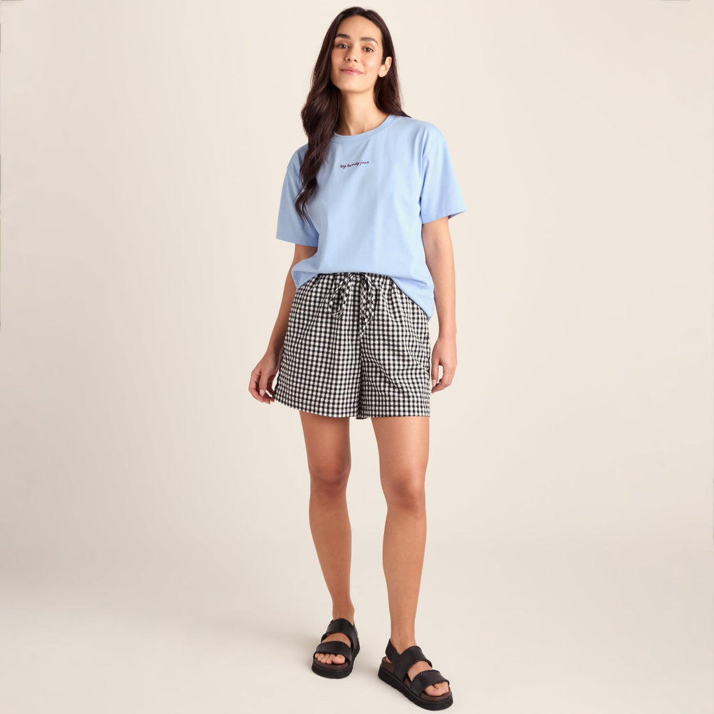 Agnes Womens Relaxed Fit Supersoft Premium T-Shirt - Ash Blue - Image 2