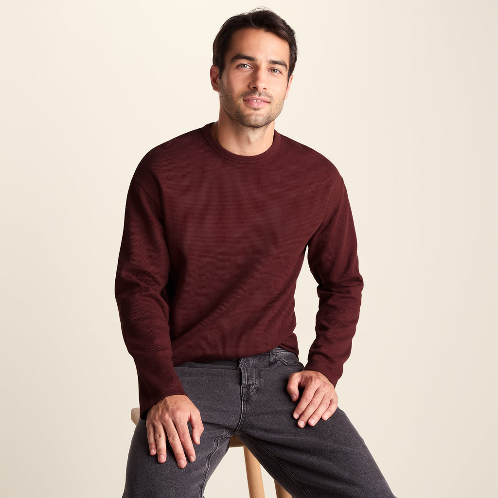 Ainsdale Mens Long Sleeve T-Shirt - Burnt Caramel - Image 5