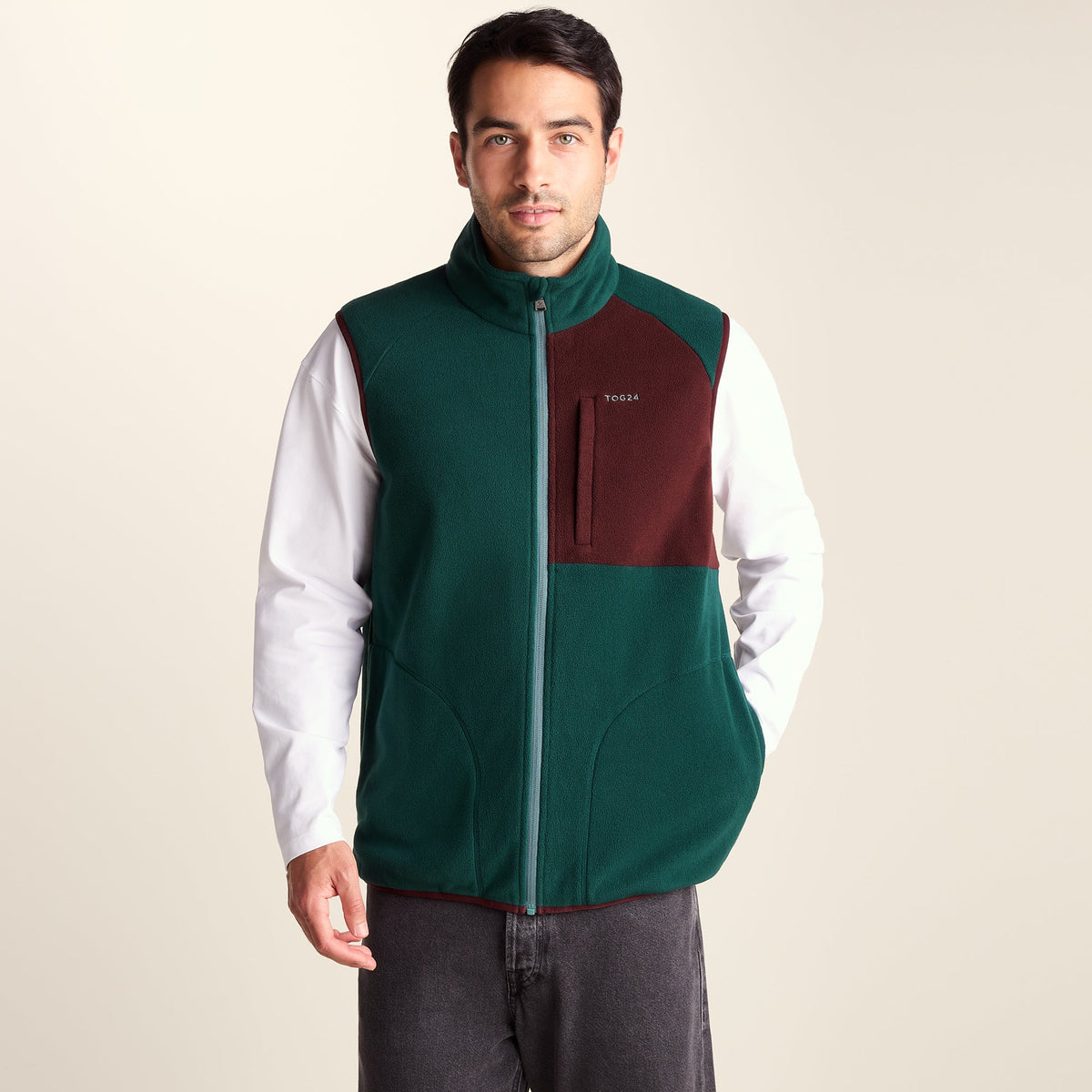 Ainsworth Mens Microfleece Gilet - Midnight Green - Image 6