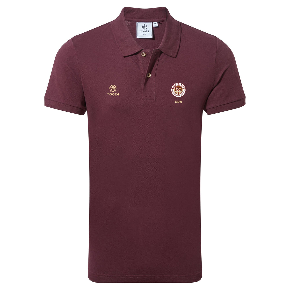 Lightcliffe CC Mens - Aketon Polo Shirt Deep Port - Image 2