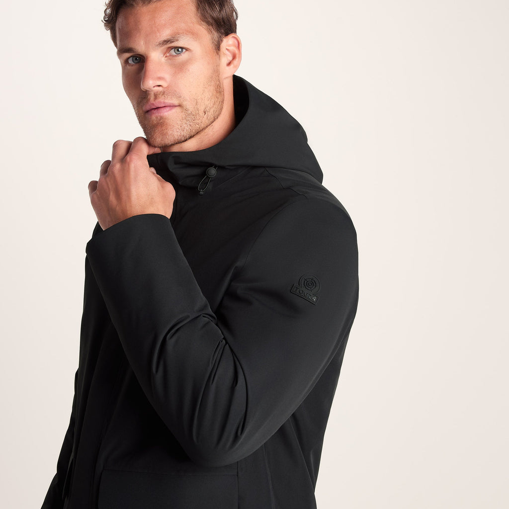 Aksel Mens Waterproof Insulated Parka - Black - Image 3
