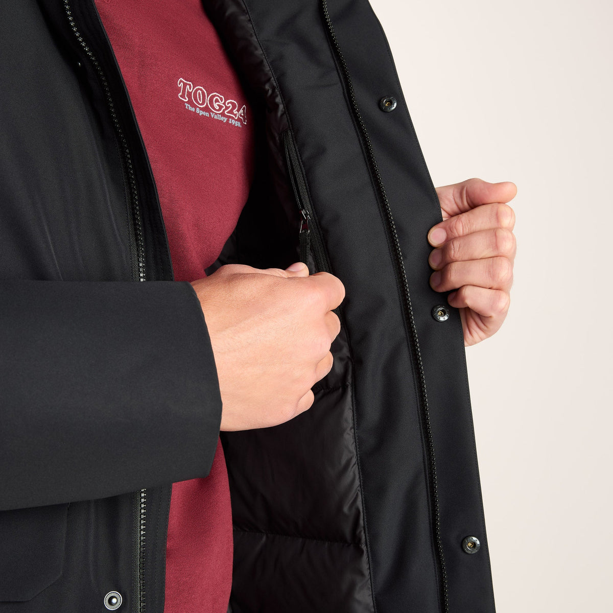 Aksel Mens Waterproof Insulated Parka - Black - Image 11
