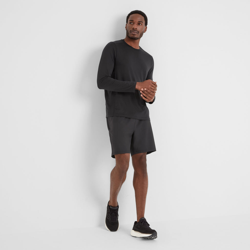 Aller Mens Long Sleeve Performance T-Shirt - Black - Image 5