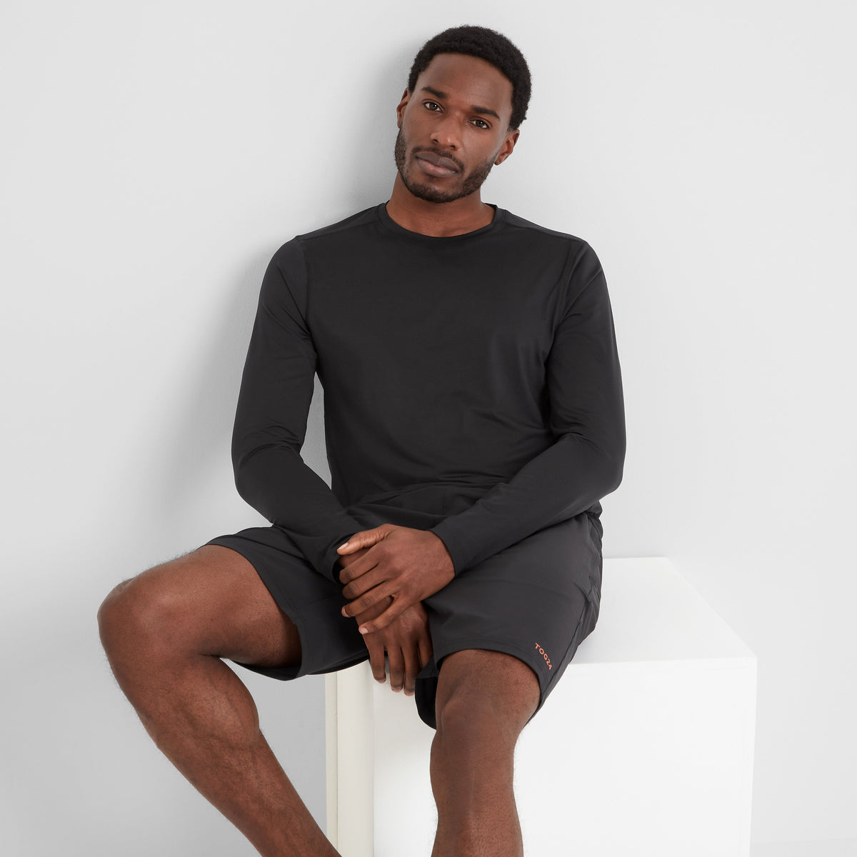 Aller Mens Long Sleeve Performance T-Shirt - Black - Image 4