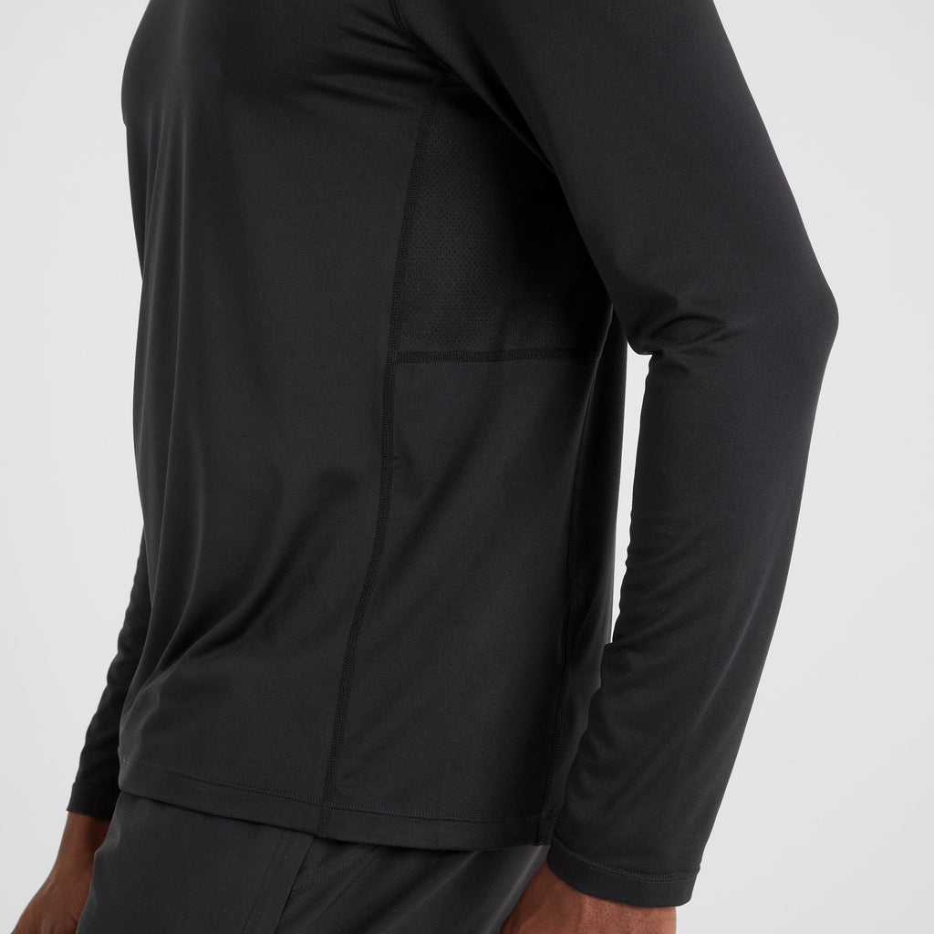 Aller Mens Long Sleeve Performance T-Shirt - Black - Image 8