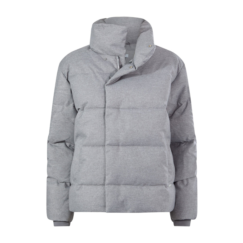 Allitt Womens Short Insulated Padded Jacket - Ice Grey Melange - Image 12