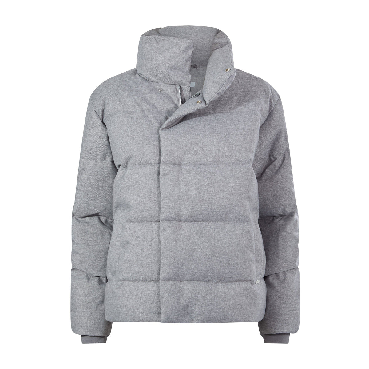 Allitt Womens Short Insulated Padded Jacket - Ice Grey Melange - Image 12