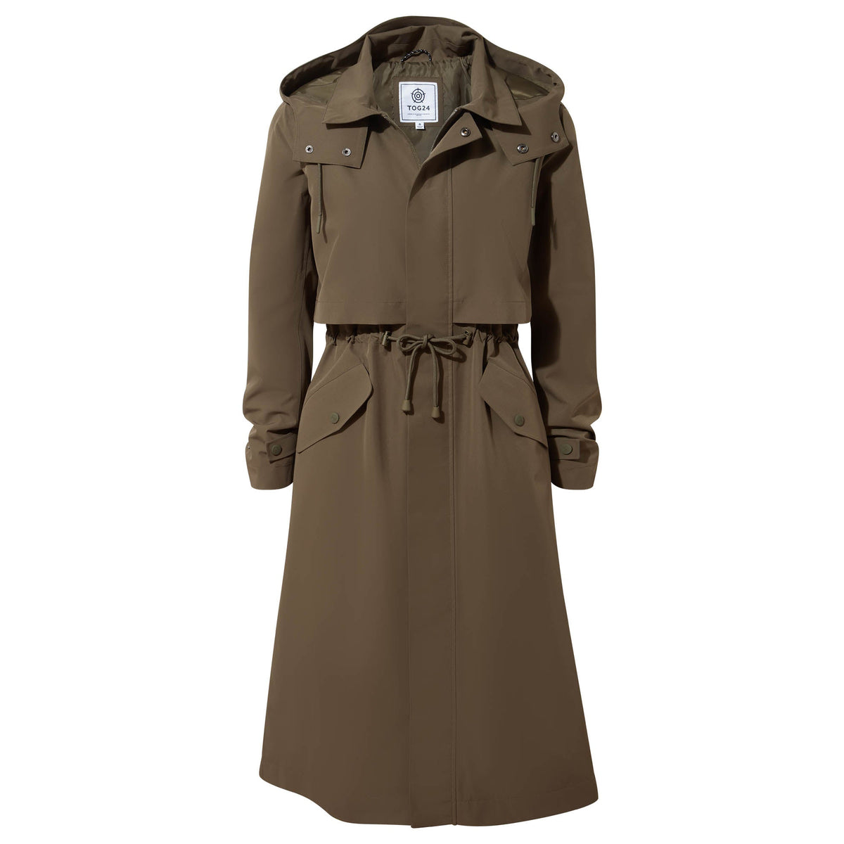 Alva Womens Waterproof Trench Coat - Khaki - Image 10