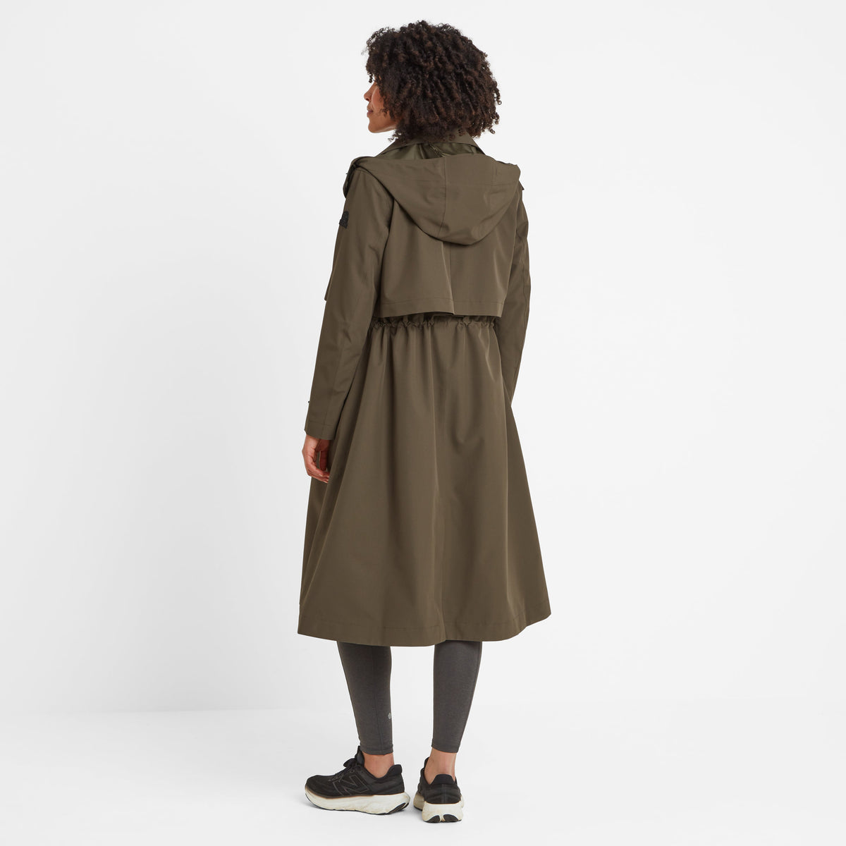 Alva Womens Waterproof Trench Coat - Khaki - Image 5
