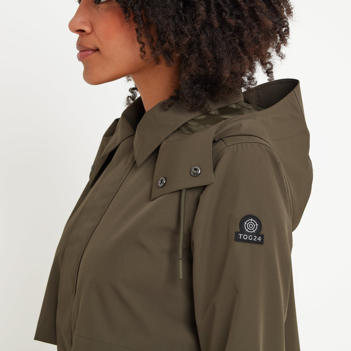 Alva Womens Waterproof Trench Coat - Khaki - Image 8