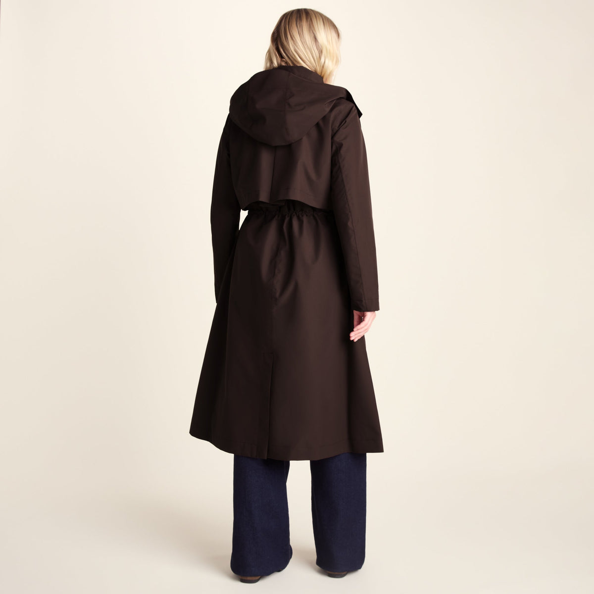 Alva Womens Waterproof Trench Coat - Chocolate Brown - Image 4