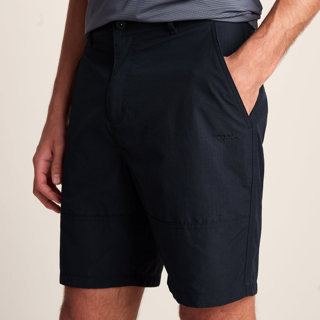 Amble Mens Lightweight Ripstop Performance Shorts - Black - Image 6