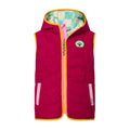 Ancon Shaun the Sheep Kids Insulated Quilted Gilet Microfleece Lining - Beetroot Red - Image 11