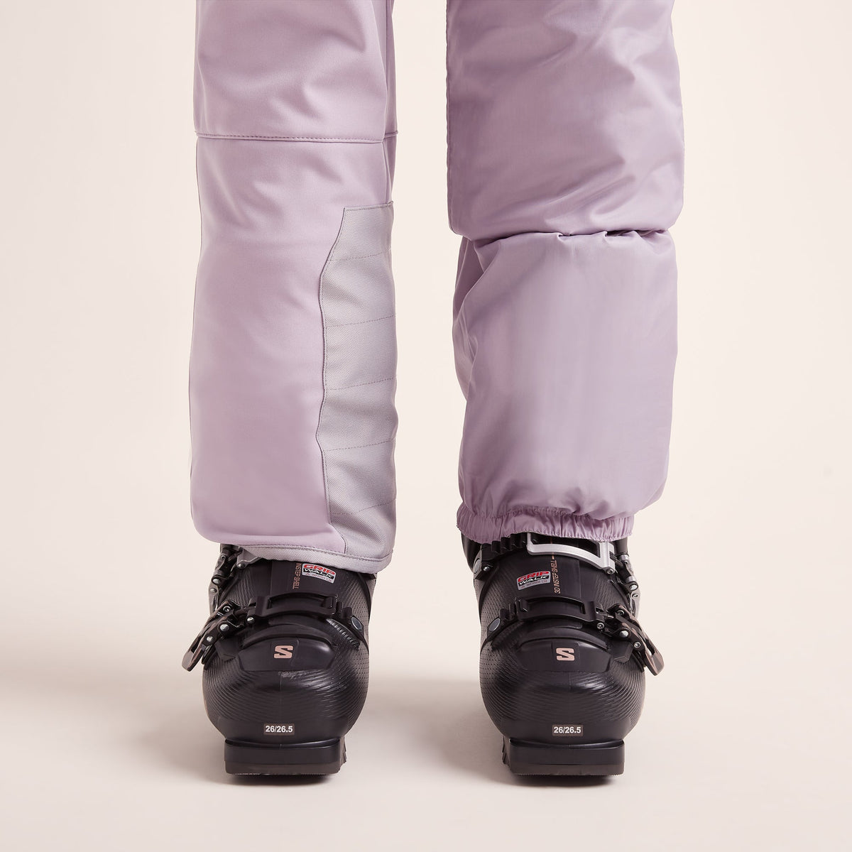 Annecy Womens Softshell Salopettes - Lavender Grey - Image 9