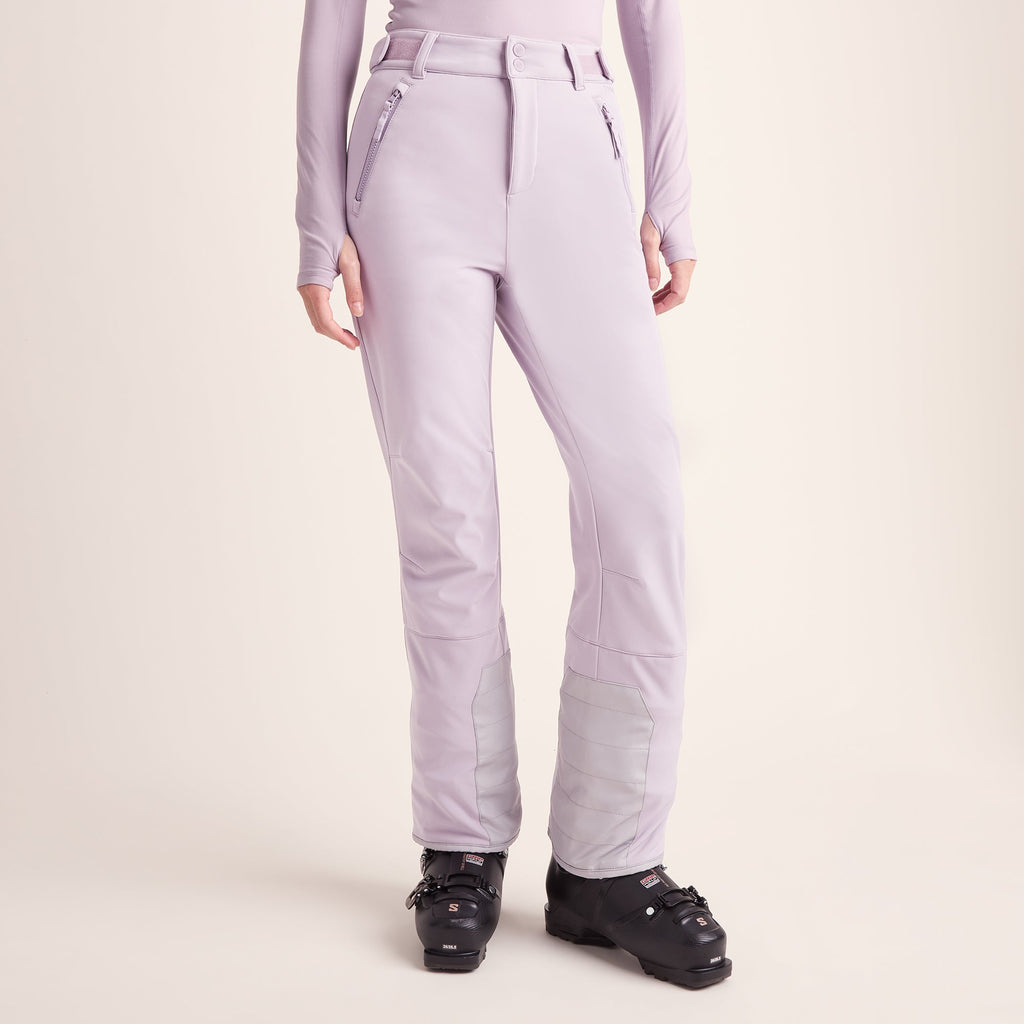 Annecy Womens Softshell Salopettes - Lavender Grey - Image 2