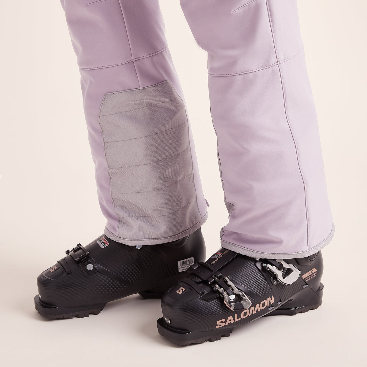 Annecy Womens Softshell Salopettes - Lavender Grey - Image 8