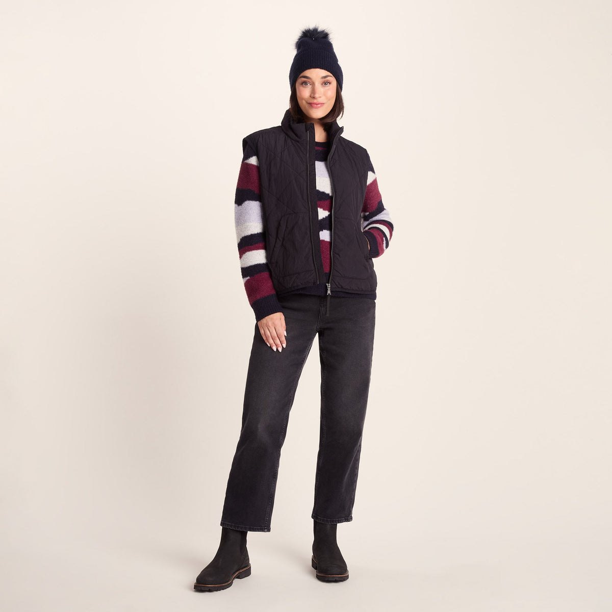 Anya Knit Hat - Oxford Blue - Image 3
