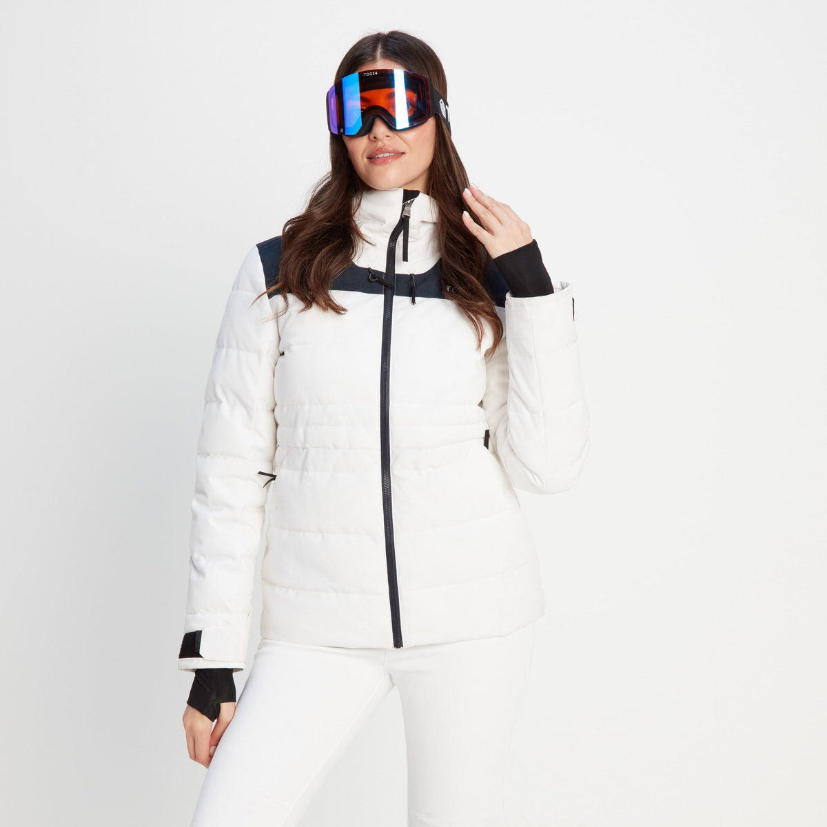 Arosa Goggles - Matt Black/Orange Revo Blue - Image 4