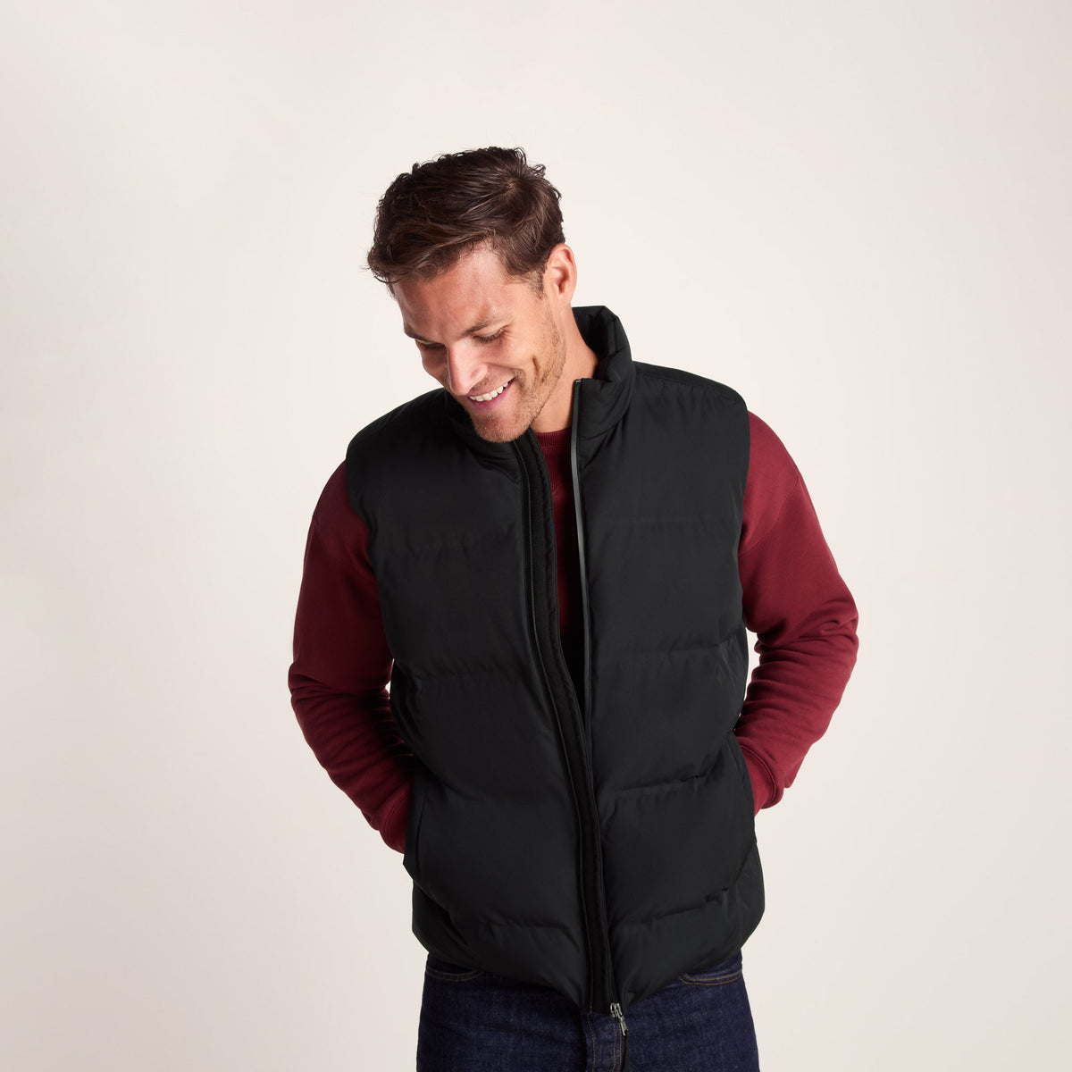 Arton Mens Shower and Wind Resistant Insulated Gilet - Black - Image 2
