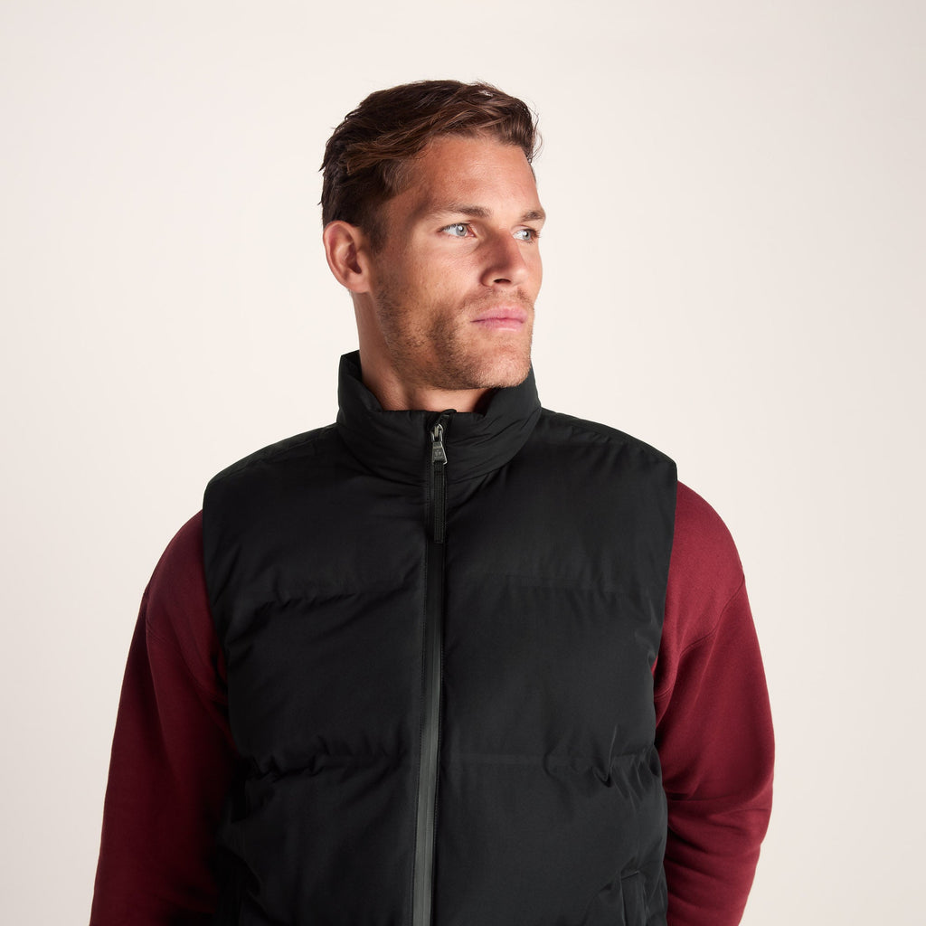 Arton Mens Shower and Wind Resistant Insulated Gilet - Black - Image 3