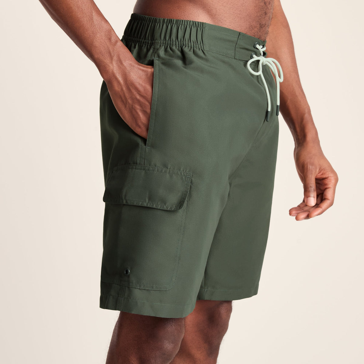 Aslan Mens Swimshorts - Forage Green - Image 5