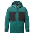 Avoriaz Mens Performance Waterproof Insulated Ski Jacket - Dark Turquoise/Black - Image 8