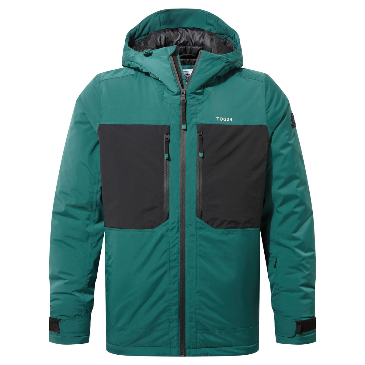 Avoriaz Mens Performance Waterproof Insulated Ski Jacket - Dark Turquoise/Black - Image 8