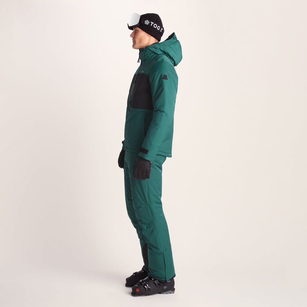Avoriaz Mens Performance Waterproof Insulated Ski Jacket - Dark Turquoise/Black - Image 5