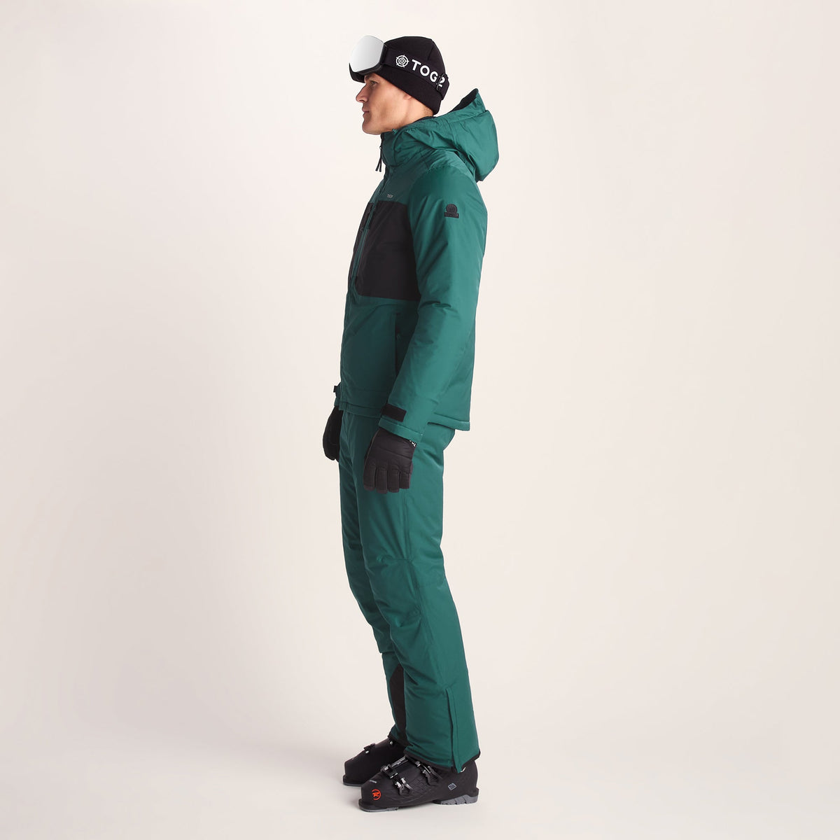 Avoriaz Mens Performance Waterproof Insulated Ski Jacket - Dark Turquoise/Black - Image 5