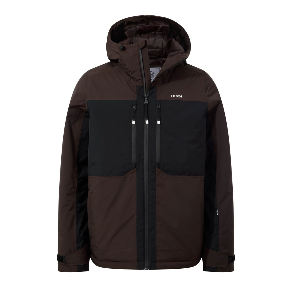 Avoriaz Mens Performance Waterproof Insulated Ski Jacket - Chocolate Brown - Image 20