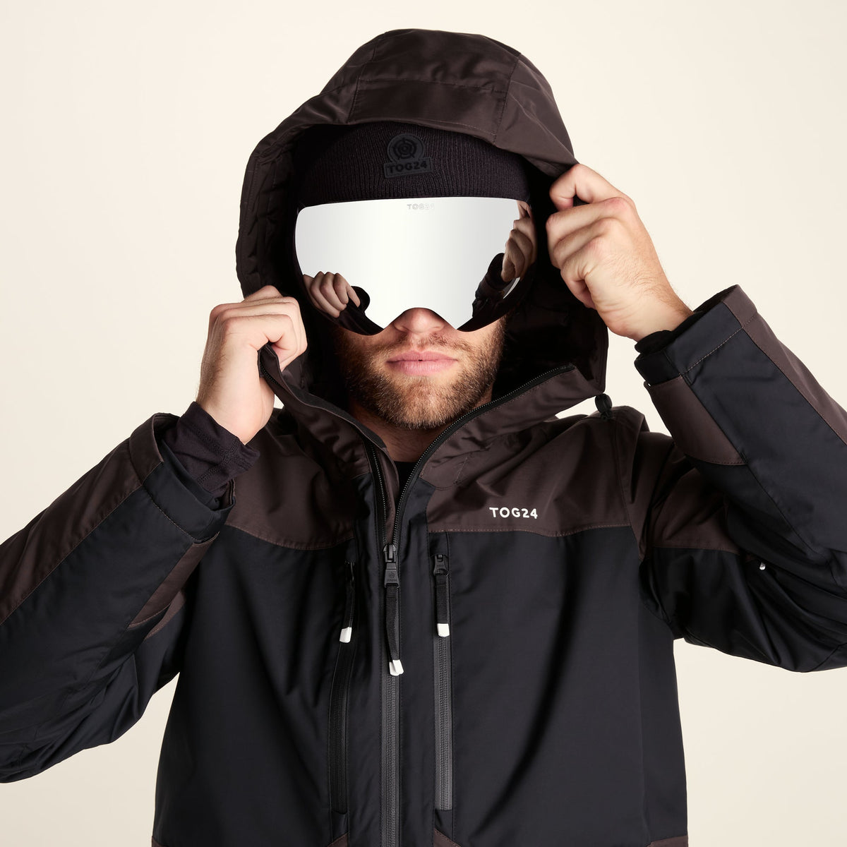 Avoriaz Mens Performance Waterproof Insulated Ski Jacket - Chocolate Brown - Image 13