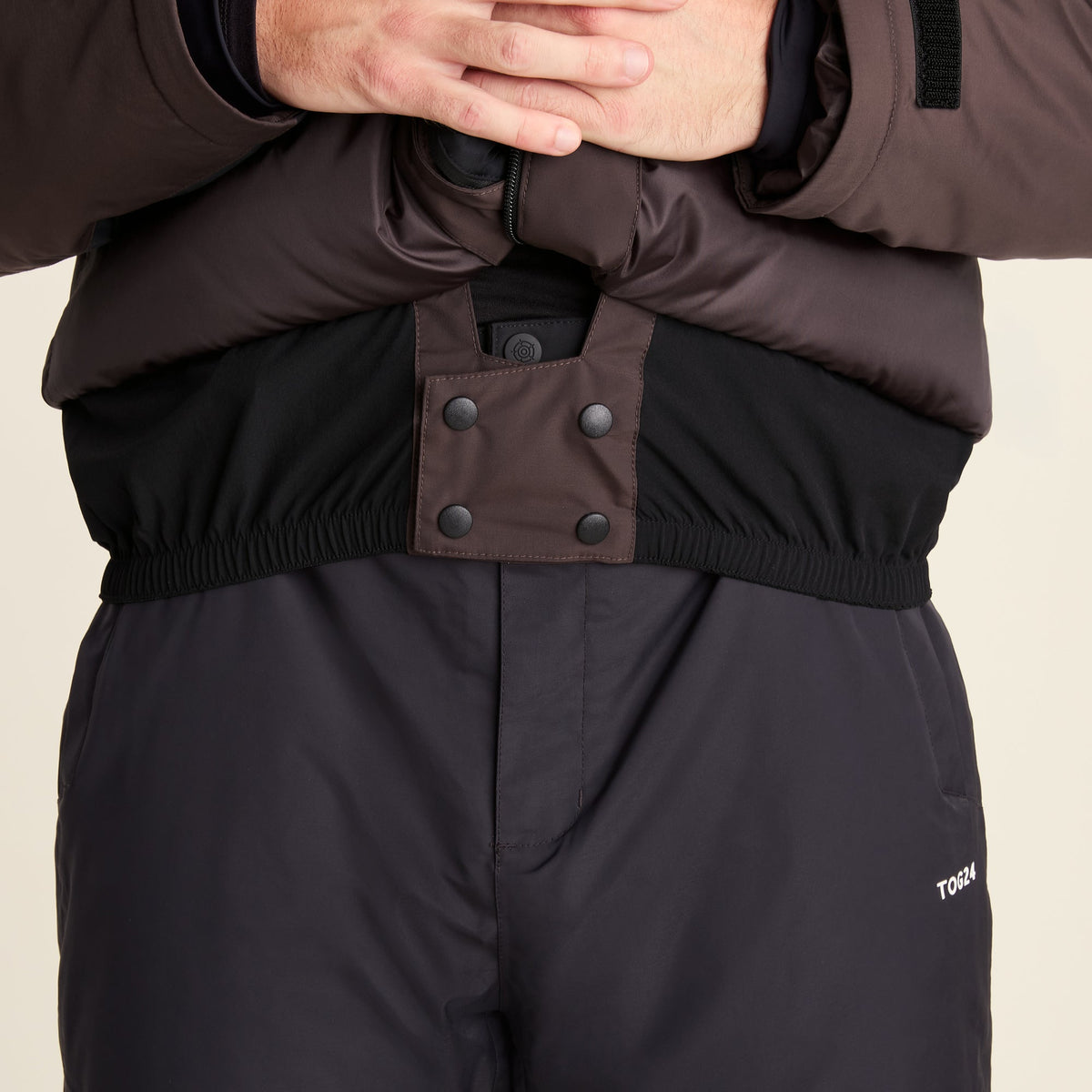 Avoriaz Mens Performance Waterproof Insulated Ski Jacket - Chocolate Brown - Image 15