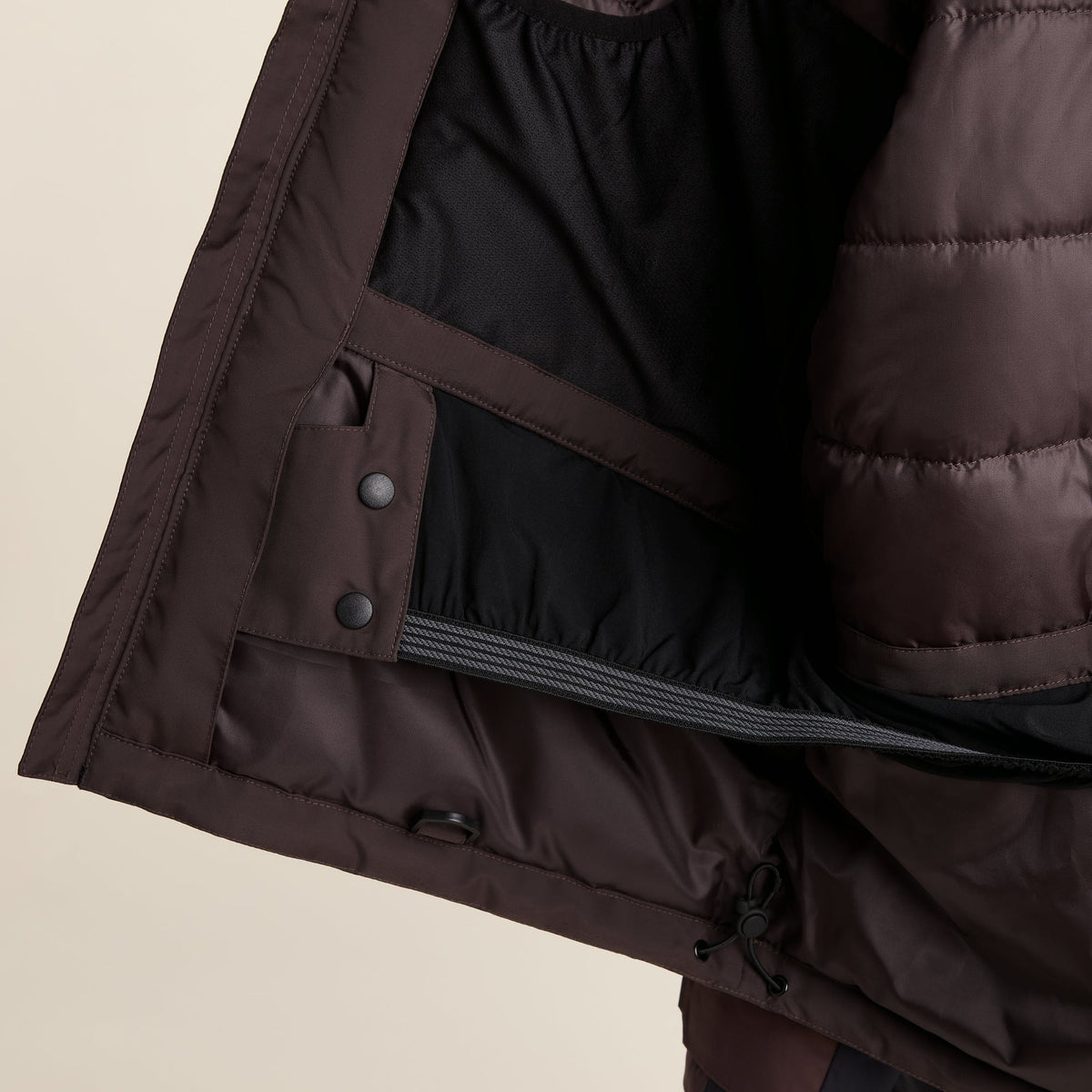 Avoriaz Mens Performance Waterproof Insulated Ski Jacket - Chocolate Brown - Image 18