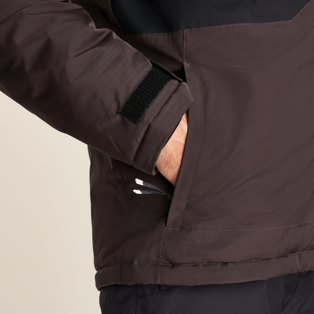 Avoriaz Mens Performance Waterproof Insulated Ski Jacket - Chocolate Brown - Image 7