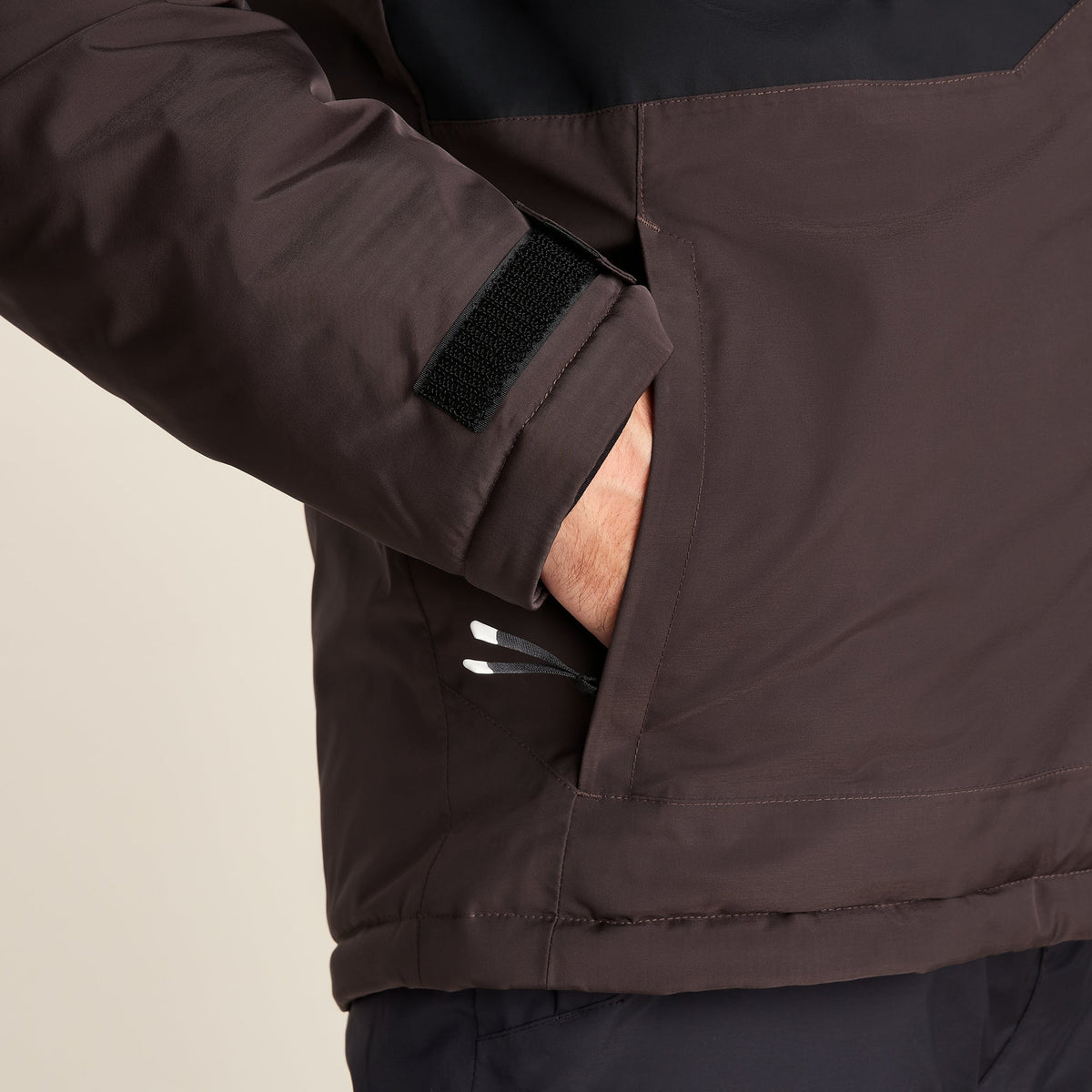 Avoriaz Mens Performance Waterproof Insulated Ski Jacket - Chocolate Brown - Image 7
