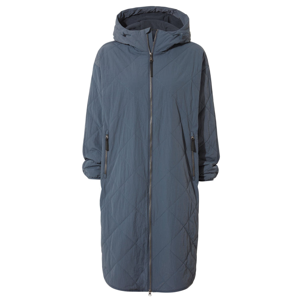Banton Womens Oversized Shower Resistant Insulated Jacket - Washed Blue - Image 9